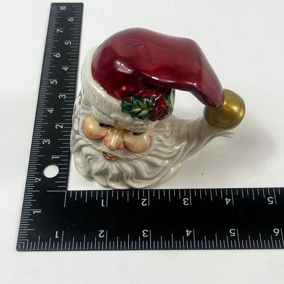 Fitz & Floyd Santa Claus Plate Salt Pepper Shakers Holiday Christmas Tableware - Picture 15 of 16